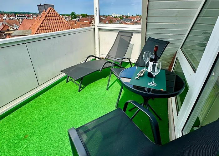 Auszeit - Modern Zentral, Sauna, Balkon, Parkplatz Bad Salzuflen