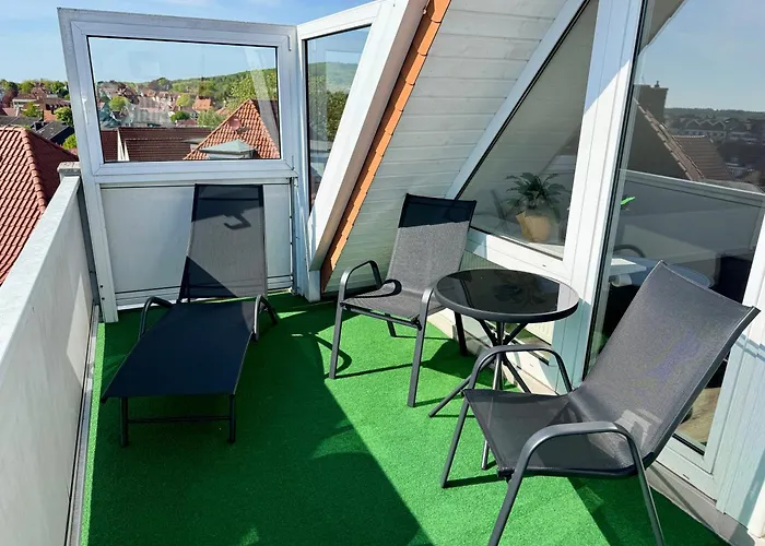 Auszeit - Modern Zentral, Sauna, Balkon, Parkplatz Bad Salzuflen